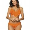 Marko M 469 MATYLDA Купальник с рюшами на бюстгальтере оранжевый (orange)