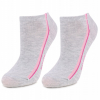 Marilyn FORTE 52 Женские носки с двойной полоской меланжевый/розовый/ярко-розовый