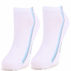 Marilyn FORTE 52 Женские носки с двойной полоской белый/голубой/серый