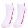 Marilyn FORTE 52 Женские носки с двойной полоской белый/розовый/бордовый
