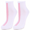 Marilyn FORTE 57 хлопковые носки с махровой стопой белый/розовый