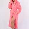 Vienetta Secret VS 033 Женский халат с капюшоном персиковый