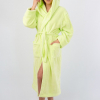 Vienetta Secret VS 033 Женский халат с капюшоном салатовый