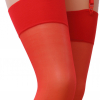Красные чулки под пояс Passion ST001