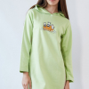 Muzzy M 05 Ночная рубашка с капюшоном салатовый