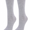 Marilyn FORTE 58 LONG Хлопковые удлиненные женские носки светло-серый/меланжевый