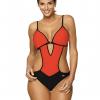 Marko M 492 CRYSTAL Купальник монокини красный