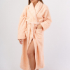 Vienetta Secret Geargette Miss HG 020 Махровый женский халат персиковый