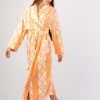 Vienetta Secret Geargette Miss HG 020 Махровый женский халат оранжевый/принт