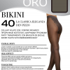 Oro Bikini 40 den колготки с ажурными трусиками дымчатый