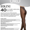 Oro Bikini 40 den колготки с ажурными трусиками черный