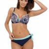Marko M 522 STEPHANIE Купальник женский раздельный бирюзовый/темно-синий/принт