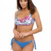 Marko M 521 KIMBERLY Купальник с пуш ап голубой/цветы (surf)