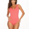 Marko M 597 HERMIONA слитный однотонный купальник коралловый