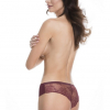 Julimex TANGA Трусы бразилиана с кружевной спинкой бордовый