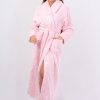 Vienetta Secret VS 031 Домашний теплый халат розовый/принт