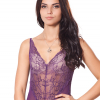 ББ 048 Кружевное боди женское фиолетовый