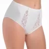 Oro Evelina высокие трусики хлопок белый