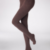 Marilyn ARCTIKA 250 Хлопковые теплые колготки коричневый/меланжевый