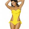 Marko M 468 CARMEN Купальник монокини с оборкой желтый