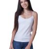ML 047 Майка женская на тонких беретельках белая