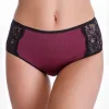 Oro Sophia трусы макси женские бордовый