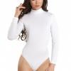Боди стринг с длинным рукавом BB 007/ББ 007 белый