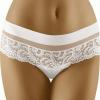 Wolbar CANTATA кружевные трусы бразилиана белый
