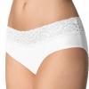 Julimex HIPSTER Труси жіночі безшовні з мереживом білий