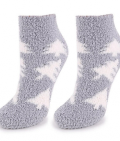 Marilyn COOZY R48 Махровые носки с елками светло-серый