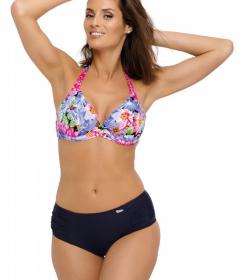 Marko M 520 PETRA Купальник чорний/квіти