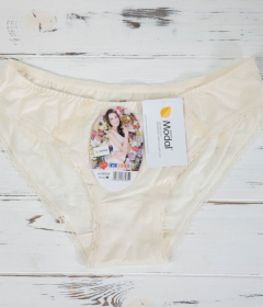 DC Girl 26535 Жіночі труси бікіні в горошок молочний