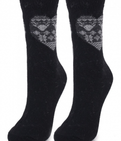 Marilyn ANGORA N36 Теплі жіночі шкарпетки з вовною чорний