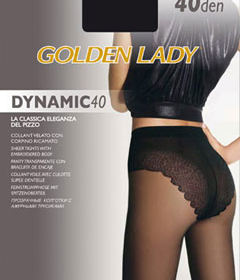 Golden Lady DYNAMIC 40 Колготки з ажурними трусами