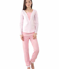 VPL 026 Бавовняна піжама жіноча рожевий