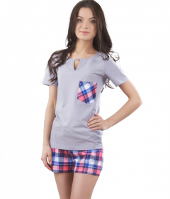 Вол VPL 037 Женская пижама клетка