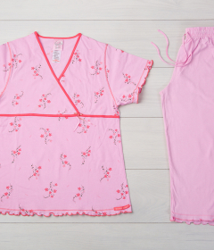 Vienetta Secret VS 04 Женская пижама футболка и бриджи розовый