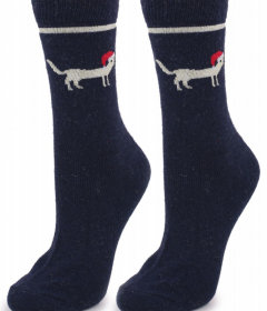 Marilyn ANGORA N31 Теплые носки с шерстью темно-синий