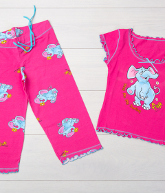 Vienetta Secret VS 03 Пижама футболка и бриджи малиновый