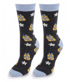 Marilyn ANGORA R28 Ангорові жіночі шкарпетки темно-сірий