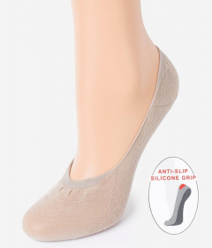 Marilyn STOPKI COTTON ANTI-SLIP Следки с силиконовой налепкой на пятке телесный