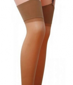 Passion ST001 чулки под пояс бежевый