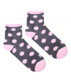 Marilyn COOZY L51 Махровые женские носки темно-серый/розовый