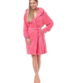 L&L 9134 SB Теплий халат яскраво-рожевий