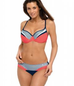 Marko M 532 ARIANNA Купальник кораловий/темно-синій