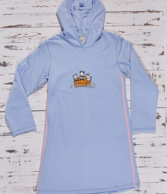 Muzzy M 05 Ночная рубашка с капюшоном голубой