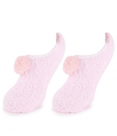 Marilyn COOZY R46 Махровые балетки с помпоном розовый