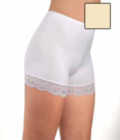 Oro Antonina женские трусы шорты с кружевом молочный