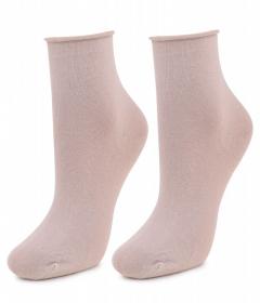 Marilyn FORTE 948 NO STRESS Женские хлопковые носки с мягким рантом телесный