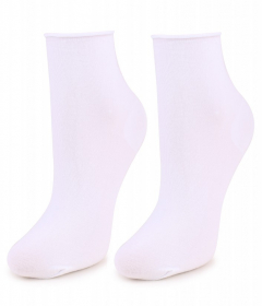 Marilyn FORTE 948 NO STRESS Жіночі бавовняні шкарпетки з м'яким рантом білий